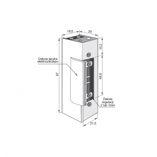 ZAMEK ELEKTROMAGNETYCZNY 1411RFT 12VDC